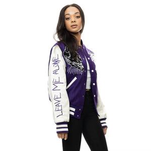 Veste Letterman de haute qualité personnalisée ODM OEM pour hommes, vestes décontractées de conception ample de baseball et d'université - Product Image 3