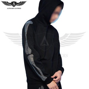 Style de pull d'extérieur Le plus récent prix de gros Training Jogging Wear Confortable Best Soft Fabric Men Rhinestone Tracksuits - Product Image 6