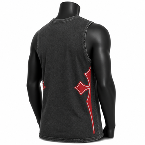 Camiseta sin mangas beige personalizada al por mayor para hombre, chaleco de algodón liso para gimnasio, camiseta casual estilo musculoso - Product Image 6
