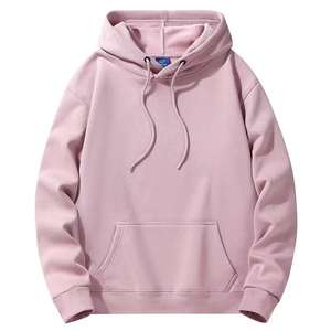 Haute Qualité Unisexe Logo Personnalisé Plus La Taille Hommes Hoodies 420 GSM Coton Épais Blanc Uni Lourd Surdimensionné Hoodies - Product Image 3