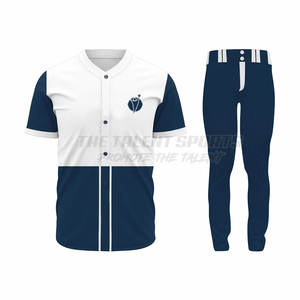 Uniforme de Béisbol Cómodo y Transpirable para Adultos Unisex con Tela Elástica Flexible 100% Poliéster para Entrenamiento Diario - Product Image 1