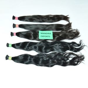 Non transformé brut 100% vendeur naturel couleur vierge avec dentelle en vrac bouclés extension de cheveux humains cuticule aligné cheveux humains - Product Image 1