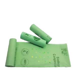 Bolsas de basura biodegradables, rollos de bolsas de basura de plástico compostables con certificado Bpi de 4 galones para cocina, Wasteoxo-biodegradable - Product Image 3