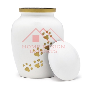 โถใส่เถ้ากระดูกรูปสัตว์สำเร็จรูปสีเขียวมันวาวสำหรับสัตว์เลี้ยงโถใส่เถ้ากระดูกในงานศพของสุนัขและแมว - Product Image 2