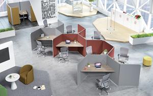 Meilleure cloison convertible moderne et simple personnalisable Poste de travail de bureau pour le personnel Table longue Design Panneau en bois Style - Product Image 5