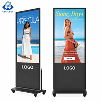 Écran totem numérique ZDHQ Ultra Clear pour affichage au sol dans les aéroports, pour les informations sur les vols et la publicité
