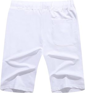 Pantalones cortos informales lisos de algodón de punto para mujer, cintura media, ajuste con cordón acanalado, elástico, colores personalizados, logotipo al por mayor - Product Image 5