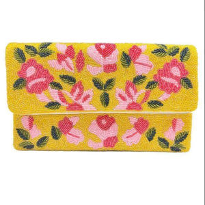 Indian Bohemian Style Handmade Beaded Women's <b>Clutch</b> Elegant Evening Shopping Party Shoulder <b>Bag</b> stitching & Needlework - Product Image 4