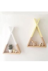 Best seller wooden wall <b>shelf</b> wall mounted storage <b>shelves</b> for home hotels living room kitchen bathroom home decor accessories - Product Image 5