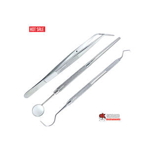 Shoaib Instruments Kit d'hygiène dentaire manuel 5 pièces de haute qualité Ensemble d'examen de soins bucco-dentaires pour le nettoyage et le remplissage des dents - Product Image 5