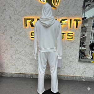 Survêtement unisexe à capuche et taille élastique pour l'hiver, style streetwear, services ODM, prix bas, design personnalisé, nouvelle collection - Product Image 2