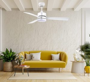 พัดลมเพดาน Bel Air Home-kilim-มอเตอร์ DC และไฟ LED 20W-6ความเร็วลมและ3อุณหภูมิแสง-รวมรีโมทคอนโทรล - Product Image 2