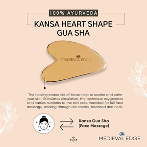 เครื่องมือนวด100% เรียบ Kansa Gua สำหรับการพักผ่อนการนวดล้างพิษและผิวเปล่งปลั่งผลิตจากอินเดียแบบดั้งเดิม - Product Image 3