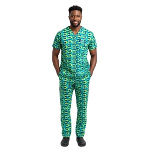 Conjunto de Uniforme Médico para Hombre, Blusa de Manga Corta y Pantalones, Tejido de Punto, Ropa Clínica de Hospital, Suministro OEM ODM - Product Image 4