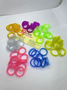 Tijera de pelo profesional sostenible de alta calidad, insertos de anillos de dedo para peluqueros, tijeras de peluquero hechas de silicona suave - Product Image 3