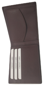 Cartera Minimalista Delgada de Cuero Genuino con Bloqueo RFID, Cierre Personalizado y Gran Capacidad para Tarjetas, para Hombre - Product Image 2