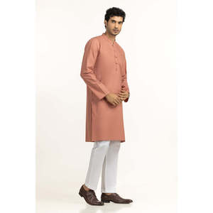 Kurta de Algodón KR-STY25-072, Estampado Étnico Tradicional Indio, Corte Regular, Salwar Kameez de Alta Calidad para Fiestas - Product Image 3