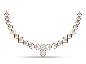 Romantic Korean Style Wedding Evening Jewelry Gift <b>Set</b> <b>Square</b> Zircon VVS Miossanite Diamond Yellow Gold for Engagement Necklace - Product Image 3