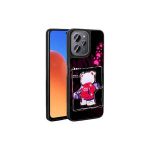 Funda Protectora Trasera de Silicona Brillante con Relieve Personalizado de la Serie Amas de JoieCreatif para Xiaomi Redmi 12 4G-8i Antihuellas - Product Image 1