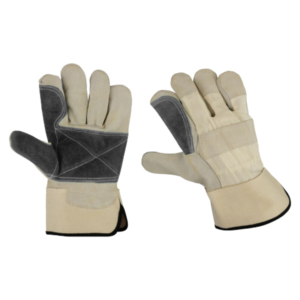 Canadian Rigger Guantes de seguridad de construcción de cuero dividido de piel de vaca con forro de algodón Protección de manos industrial - Product Image 6