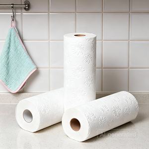 High Strength 3Ply <b>Kitchen</b> Paper Towels for Heavy-Duty Cleaning, Oil Absorption and Food Prep, <b>Bulk</b> Packaging for Wholesalers - Product Image 5