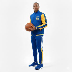 Survêtement d'équipe de basketball unisexe personnalisé avec nom et logos d'équipe brodés, design léger en appliqué - Product Image 3