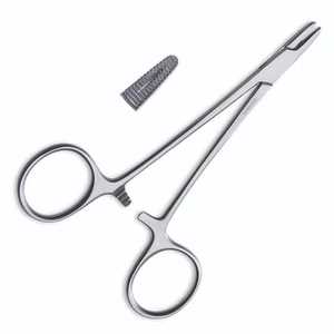 Soporte de Aguja Quirúrgica Dental Médica de Acero Inoxidable, Pinza Hemostática Recta, Herramienta Quirúrgica de Codo, 14/16/18cm - Product Image 1