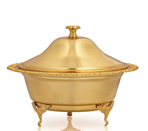 Meilleures ventes : Ensemble de bols de service portables en métal doré, jetables, de luxe moderne et polyvalents, pour dattes, noix, chocolats et mariages - Product Image 2