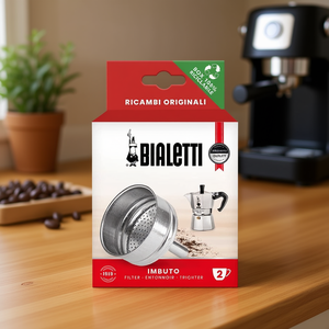 Embudo para Cafetera MOKA EXPRESS de Aluminio de 2 Tazas, Modelo 0800132, para Cafeteras Moka - Product Image 3