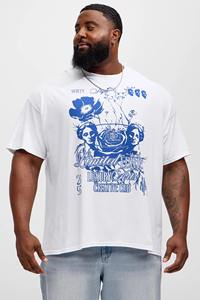 เสื้อยืดผ้าฝ้ายบ็อกซี่ทรงแบ็กกี้พิมพ์ลายสกรีนไซส์พิเศษสำหรับผู้ชายผ้าฝ้าย100% - Product Image 2