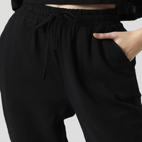 Qualité supérieure Logo personnalisé Sweat à capuche sport couleur unie Sweat à capuche pour femme Vêtements Pantalons 2 pièces Ensembles