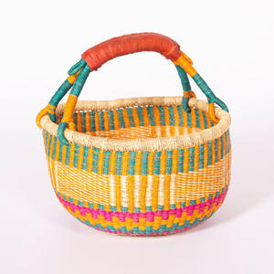 Paniers de bolga en jonc de mer faits à la main organisateur de décor africain à vendre panier d'herbe de mer écologique - Product Image 6