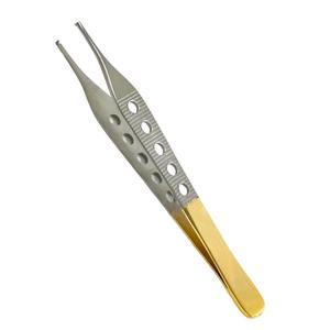 Adson Forceps Instruments 12.5cm Fine Adson Tissue Forceps Micro Plain Straight Diamond Dusted Tissue Tweezer Pliers Dental - Product Image 5