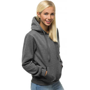 Sudadera con capucha informal para mujer, 100% algodón, manga larga, sudadera deportiva personalizada para mujer - Product Image 1