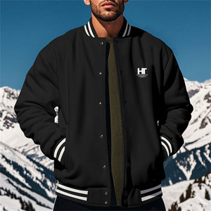 2025 Factory Wholesale Custom Logo Front Canvas Letterman Jackets Customized Color Eco-Friendly High Quality From Pakistan - Product Image 3