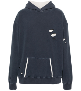 Hoodies Manufacturer 400 Gsm 100% Cotton Blank Acid Washed Hoodies Vintage Distressed Hoodies for Men - Product Image 2