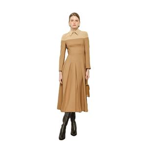 HADIE ROBE MIDI PLISSÉE Haute Qualité Anti-Rides Respirant Élégant 60% Viscose Emballage Personnalisé du Fabricant du Vietnam - Product Image 1