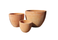 Pot de fleurs en terre cuite vintage fait main, écologique et de haute qualité, avec trou de drainage pour plantes, décoration de sol pour la maison et le jardin, vente en gros