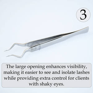 Pince à épiler d'isolation d'extension de cils pratique et rapide pour la sécrétion des cils outil de séparation pour l'extension - Product Image 4