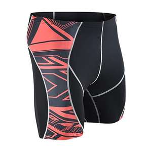 Pantalones Cortos de Compresión para Hombre con Diseño de Colores Personalizados, Cintura Elástica con Cordón Ajustable, Pantalones Cortos Deportivos de Secado Rápido hasta la Rodilla para Hombre - Product Image 5