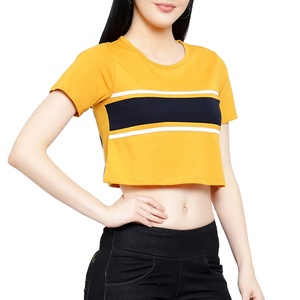 T-shirts courts pour femmes en coton de qualité supérieure, grande taille, nouveau prix de gros en ligne, t-shirts courts pour femmes décontractés - Product Image 4