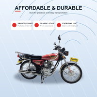 Motocyclette tout-terrain à essence CG 125cc de fabrication chinoise avec moteur pour l'exportation vers l'Afrique
