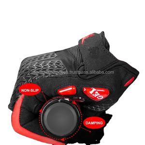 Guantes unisex de LICRA personalizados de fábrica para motocicleta, guantes transpirables para ciclismo, guantes de MTB perforados para deportes al aire libre - Product Image 3