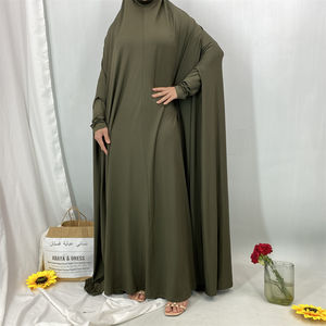Vêtements musulmans Abaya élégante pour femmes Abaya traditionnelle islamique basique Une pièce Abaya longue en jersey extensible de qualité supérieure - Product Image 6
