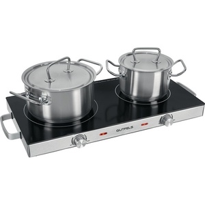GUTFELS 4010 Table de cuisson vitrocéramique double 1800W & 1000W à contrôle progressif Équipement de cuisson commercial - Product Image 6