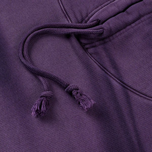 Vintage acide lavé pull à capuche couleur violette Top qualité soleil fané sweats à capuche couleur unie hommes grande taille sweats à capuche et sweat-shirts - Product Image 4