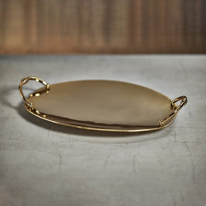 Silver Rectangle Tea Serving <b>Tray</b> in Pure Aluminium <b>with</b> <b>Mirror</b> Finished Perfect for Elegant Food Serving in Hotel & Restaurant - Product Image 6
