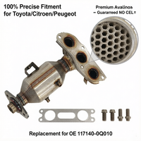 Collecteur d'échappement avec catalyseur pour Toyota Aygo, Citroën C1, Peugeot 107 (2005-2014) 1.0L 1KR-FE, référence OE 17140-0Q010, ajustement direct