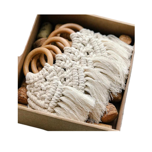 Nouveaux arrivages Design Rond de serviette en macramé Beau design Le plus exigeant Prix bas Finition lisse Conception de porte-mouchoirs - Product Image 3