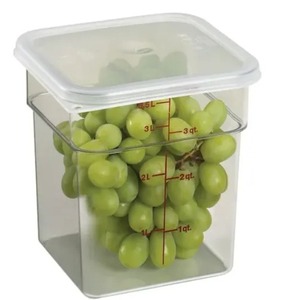 Contenedor de Almacenamiento de Alimentos de Policarbonato Transparente de Grado Comercial CAMBRO de 18 Cuartos de Galón para Cocina de Restaurante de Hotel, Hecho en India - Product Image 3